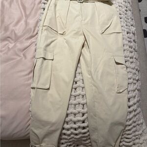 Choosy Bridget Cream Cargo Pants